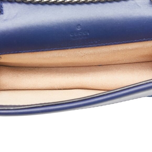 GUCCI Blue Shoulder Bag - Picture 8 of 11